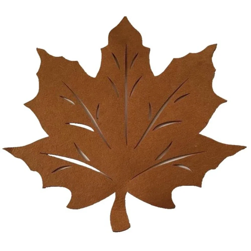 Felt Fall Leaves Maple Leaf Placemats Wall Decor Autumn Lot 6 Thanksgiving 18